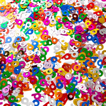 Monivärinen Konfetti 6 vuotta