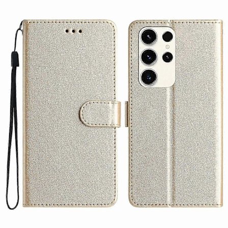 Galaxy S25 Ultra Lommeboketui med Magnetisk Lås - Lær Folio Deksel for Telefonbeskyttelse