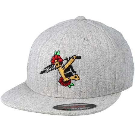Tattoo Collective - Grey fitted Czapka Z Daszkiem - Dream Machine Grey Fitted @ Hatstore