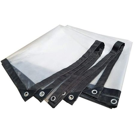 BeGrit 2M x 3M Gjennomsiktig Presenning med Øgler Værbestandig-WELLNESS