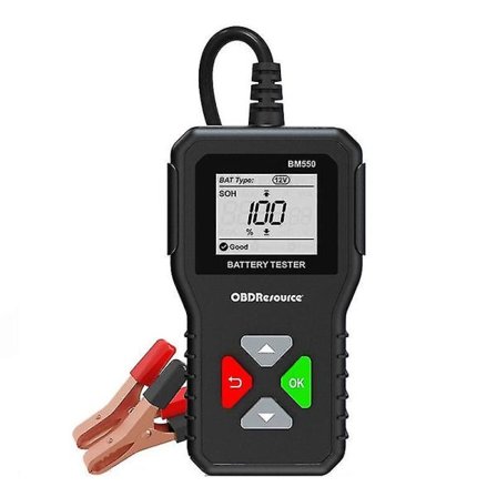 Bm550 Bilbatteritester 6v 12v 24v 100-2000 2ah-220ah Batterisystem Upptäck Auto Battery Analyzer -HG