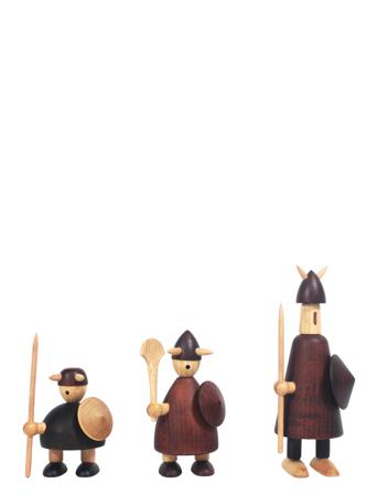 The Vikings Of Denmark Home Decoration Decorative Accessories/details Wooden Figures Brun Andersen Furniture