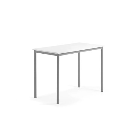 Stół BORÅS, 1200x600x900 mm, blat z funkcją tablicy suchościeralnej, szary aluminium