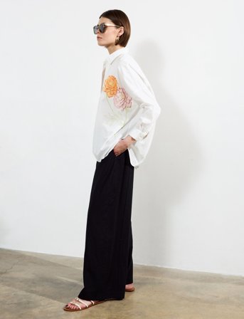 French Connection Cambria Cotton Popover Shirt - White - XS