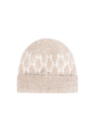 Hést Gera Beanie Dame - Light Brown Melange