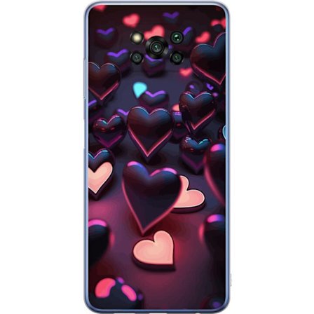 Kompatibelt Mobilskal till Xiaomi Xiaomi Poco X3 Pro Midnattshjärtan