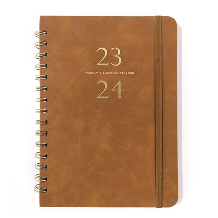 2024 Agenda Bok Dagbok Veckoplanerare BRUN