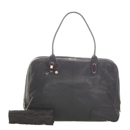 Gucci Vintage Pre-ownedLeathergucci-bags Sort, unisex Vintage Tasker, Størrelse: ONE Size