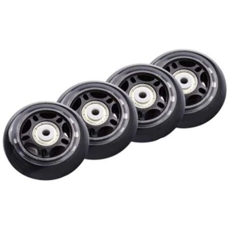 4 stk serie rulleskøyter ikke-blinkende hjul skøytehjul 70X24Mm lager anti-skli skøytetilbehør