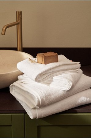 Pure - Froteepyyhesetti Soft 4 osat - Valkoinen - Käsipyyhkeet - - Homeroom