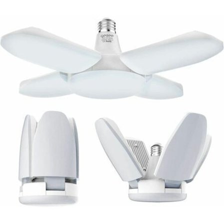 -LED Garagebelysning, 60W E27 6500K 6000Lm Værkstedslampe, LED Loftslampe til Garage, Lager, Værksted, Kælder, Fitnesscenter, Køkken (Pakke med 1)