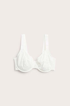 Kappahl | Bøyle-BH med blonder Offwhite 95D | Offwhite