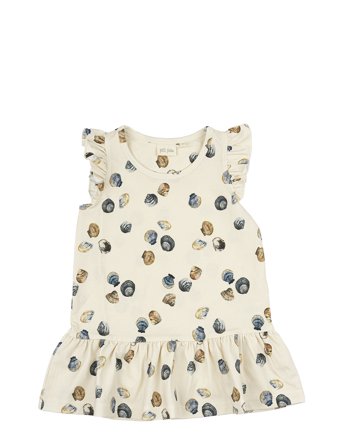 Petit Piao | Dress L/S Modal Frill | 86