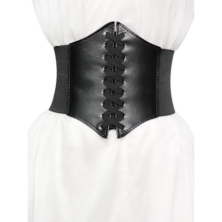 Womens Vintage Faux Leather Steampunk Sexy Underbust Waist Belt Corset Waist Belt