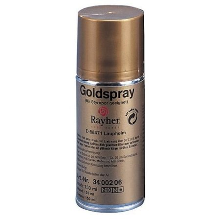 Spray lämplig för polystyren Guld 150 ml