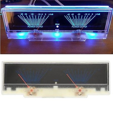 Effektforsterker Panel Dobbel Analog VU Meter Lydnivå dB Meter Med Bakgrunnsbelysning Hot