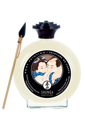 Shunga Erotic Art Körperfarbe Weiße Schokolade Vanille 100ml