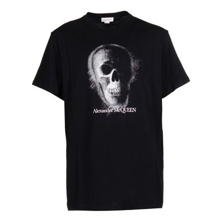 Alexander McQueen, T-shirt Zwart, Heren, Maat:XL,Cotton