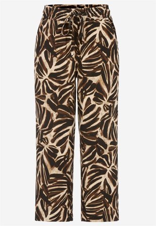 Soyaconcept - Vævede, mønstrede bukser i brun / mønstret til damer i størrelse XL (44) - Cellbes
