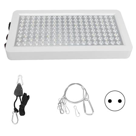 LED plantevækstlys intelligent høj effekt fyldlys til drivhus sukkulent AC 100‐277V hvid EU-stik lille