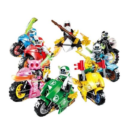 Ninjago-minihahmot Kai Jay Sensei Wu Master, sopivat Lego-rakennuspalikkaleluun