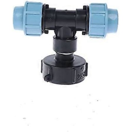 IBC Tankadapter, IBC vattentank S60X6 med 25 mm MDPE polyetenkoppling, kompatibel med IBC standardbehållare