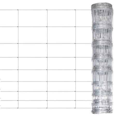 Vidaxl Fårstängsel Galvaniserat Stål 50x1,2 M Silver Silver