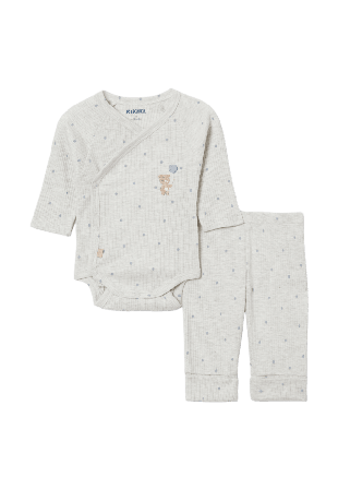 RIKIKI Ribbat set LOVE Bodies & Grå 68