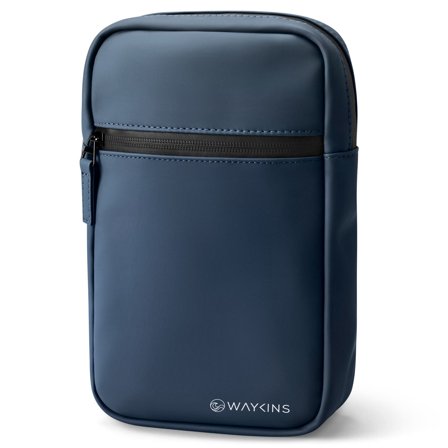 Horizon | Bolso de hombro de PU resistente al agua azul marino para hombres - Bolsos de hombro