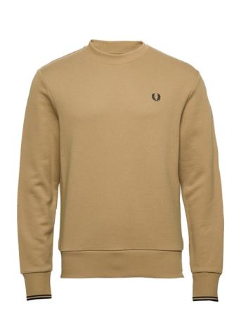 Crew Neck Sweatshirt Svetari Collegepaita Beige Fred Perry