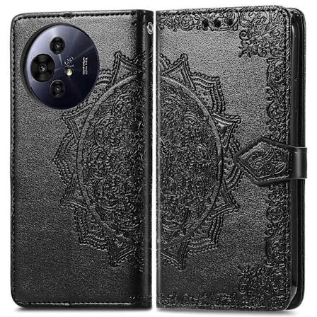 Plånboksfodral Mandala Blomma Läder Telefonskal Ställ - Grön för TCL 50 Pro NxtPaper 5G