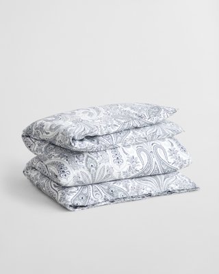 GANT - Key West paisley dobbeldynetrekk 200x220cm heather grey
