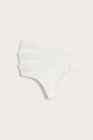 Kappahl | Stringtrosor 3-pack | Vit