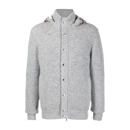 Brunello Cucinelli, Light Jackets Grijs, Heren, Maat:M