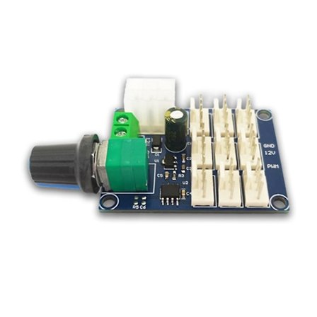 Flerkanals viftemotorhastighetsregulator Pwm hastighetsregulator 12v 2a for PC-vifte