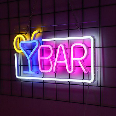 Brugerdefinerede Neon Bar Skilte, Personlige Akryl Cocktail Bar LED Skilte til Hjemmebar Indretning, Pub Vægindretning, Virksomhedsboost (41,9 x 22,1 