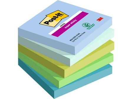 Post-it Notes Supersticky Oasis Collection 76x76mm 5/fp - Lyreco - Kontorsmaterial - Notes och Post-It - Notes - Extra sticky
