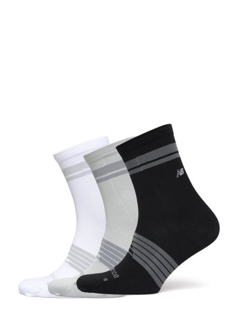 New Balance Pro Running Quarter Socks 3 Pack - Multi/patterned - S