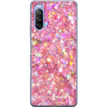 Yhteensopiva Puhelinkuori Sony Sony Xperia 10 III Cactus and Friends – PinkGlitter