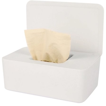 Baby våtservietter boks - 20.5*12*10 cm med lokk - papirboks - baby våtservietter holder - baby våtservietter oppbevaringsboks