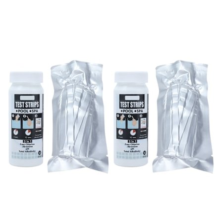 2 Flasker 3 i 1 Vannteststrimler PH Testpapir Drikkevannkjemi