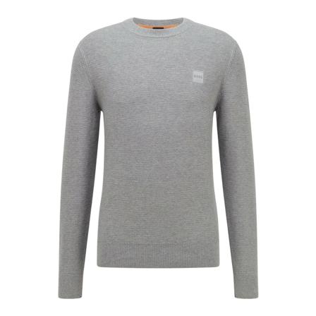 Boss Orange, Casual-Pull Grijs, Heren, Maat:M