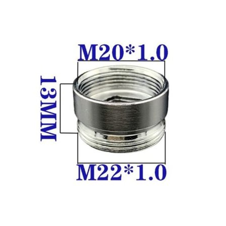 Rustfritt stål M22 til M20 gjenget tilkobling kran vannkran hun M20