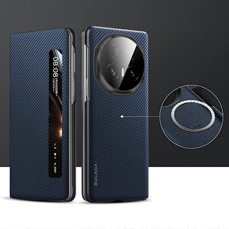 SULADA Kevlar 600D Tekstur Smart Vindu Lær Telefondeksel Kompatibelt med Honor Magic V5