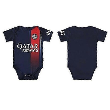 2022-2023 Unik Toddler Baby Fodboldtrøje Kortærmet Jumpsuit 6-18 Måneder