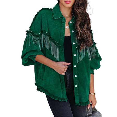 Naisten rento hapsullinen farkkutakki