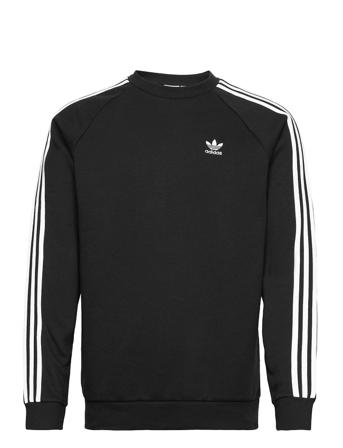 Adicolor Classics 3-Stripes Crew Sweatshirt Sweat-shirt Genser Svart Adidas Originals