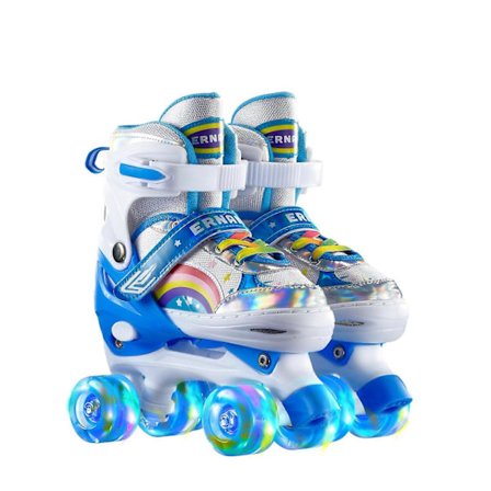 Dobbeltrækkede rulleskøjter Kompatibel med børn - Komplet sæt Kompatibel med begyndere og børn