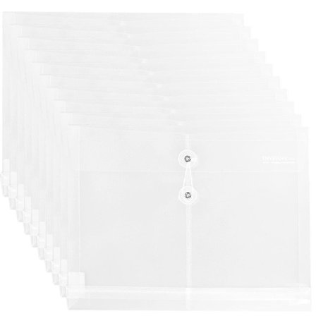 10 stk. Plastikkuverter Vandtætte Gennemsigtige Med Snor Holdbar