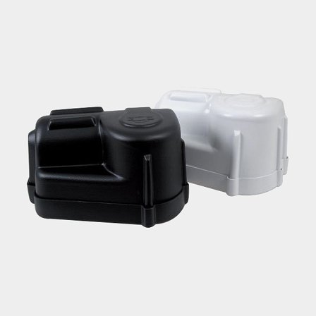 Suojus Exalto Heavy Duty pyyhinmoottorille, valkoinen